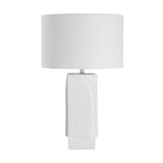 Scavo 25.75" Ceramic Table Lamp, White-Table Lamp-DECOROLALA