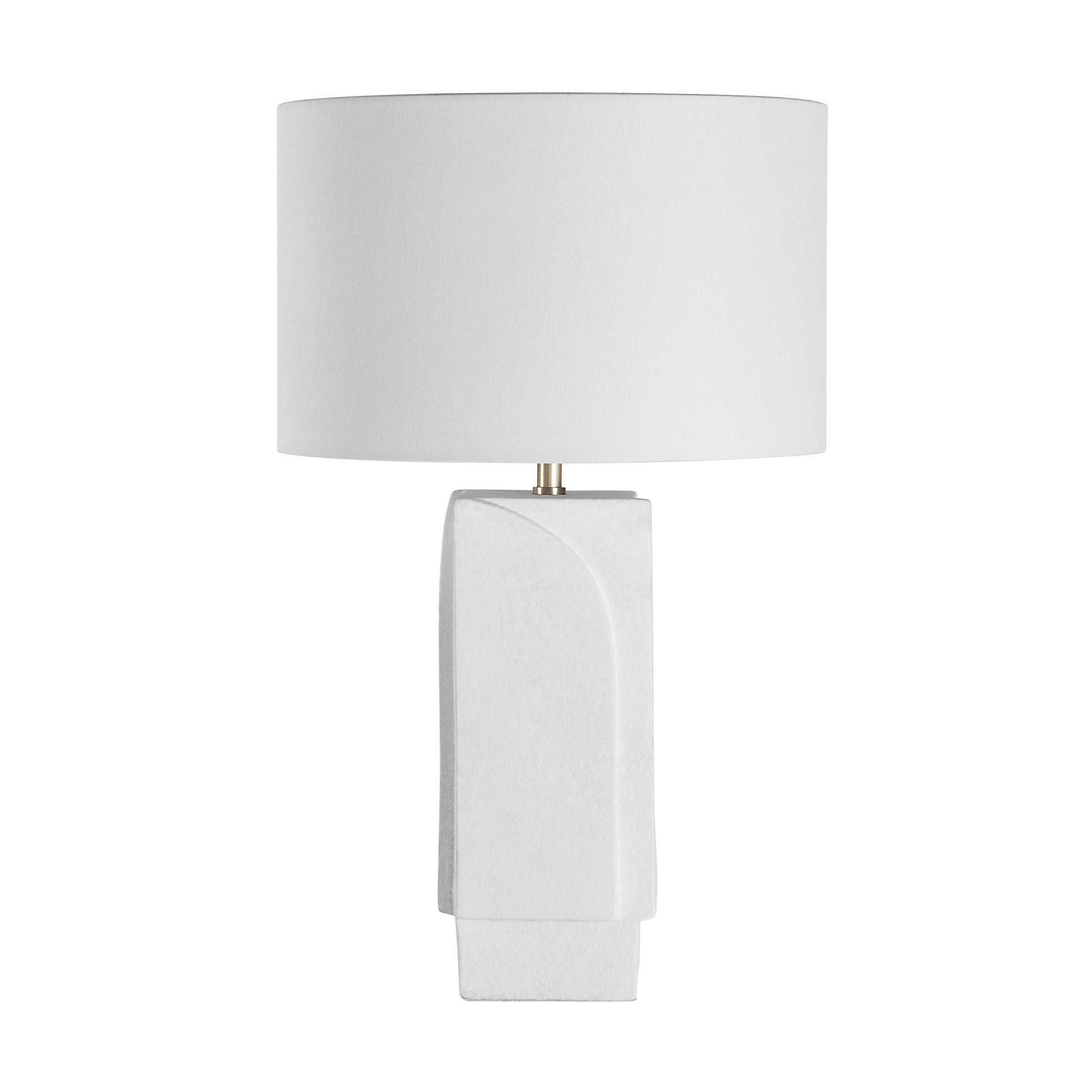 Scavo 25.75" Ceramic Table Lamp, White-Table Lamp-DECOROLALA