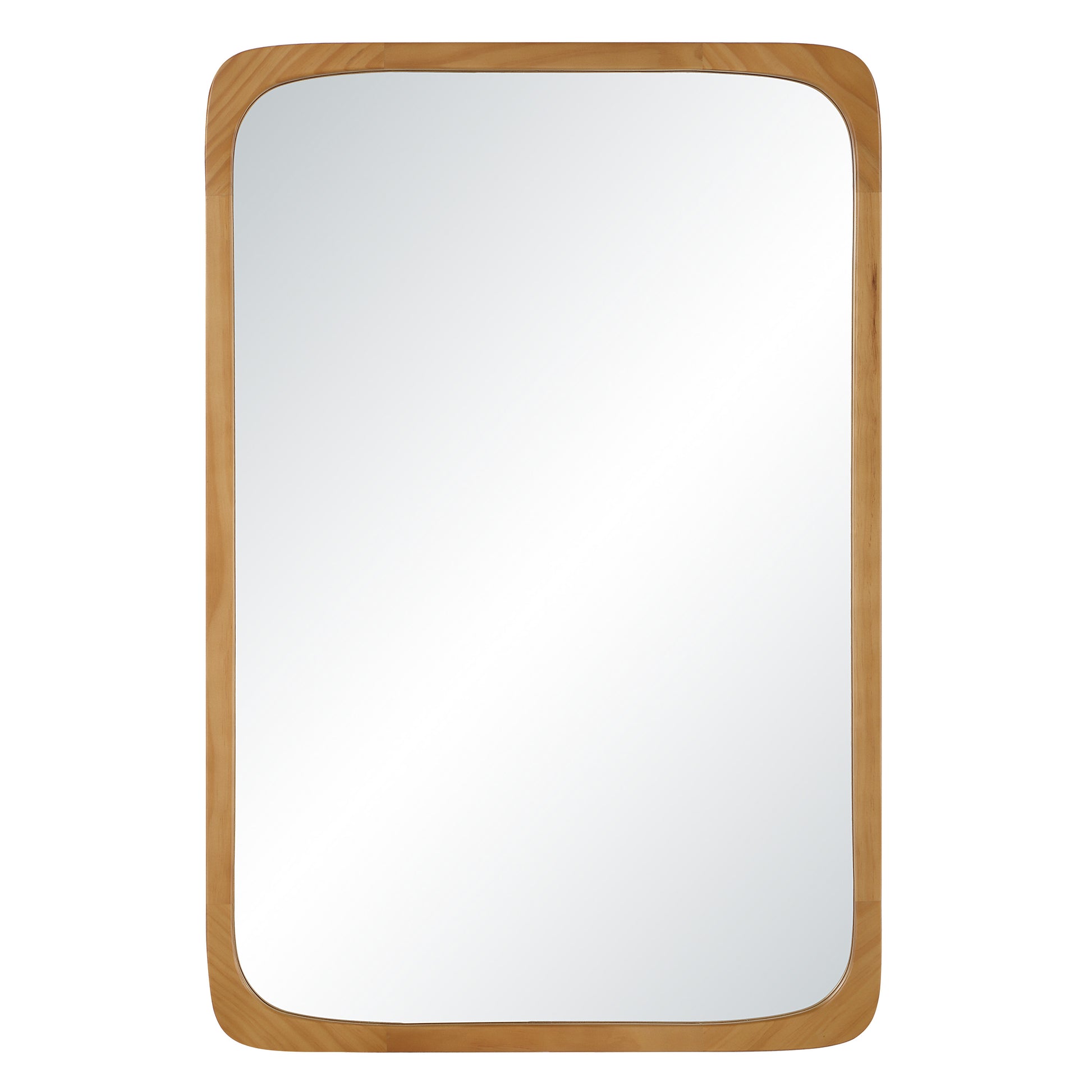 Scisto 36" H x 24" W Wall Mirror, Beige-Mirror-DECOROLALA