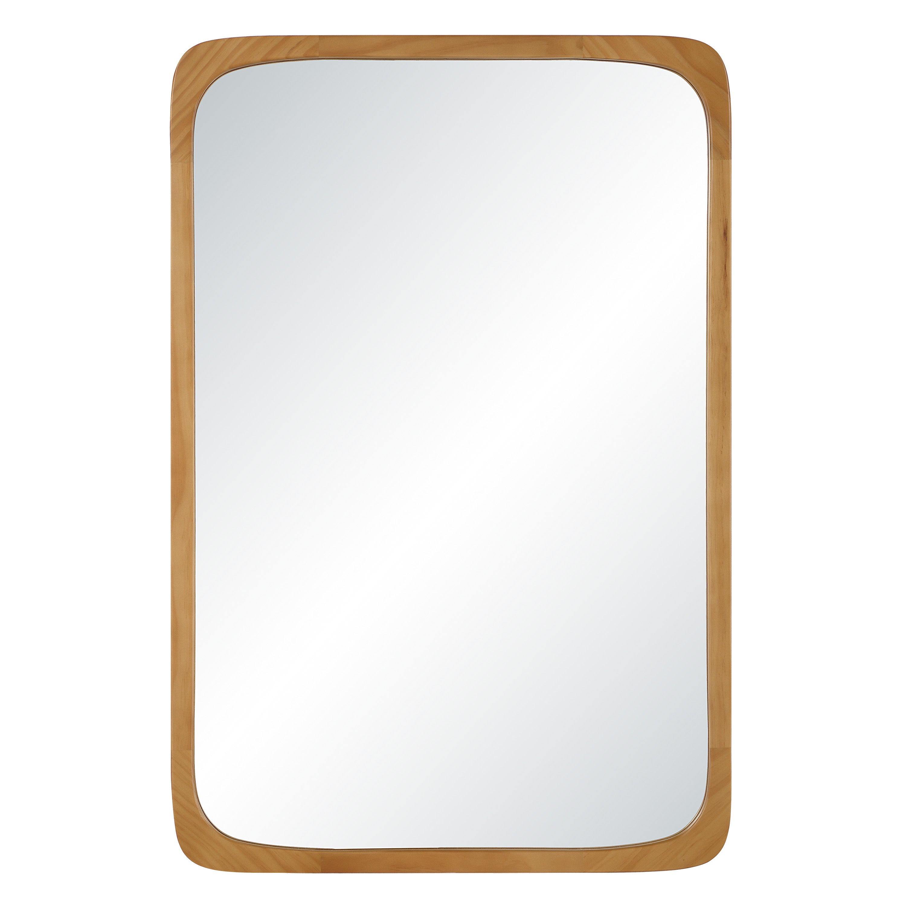 Scisto 36" H x 24" W Wall Mirror, Beige-Mirror-DECOROLALA