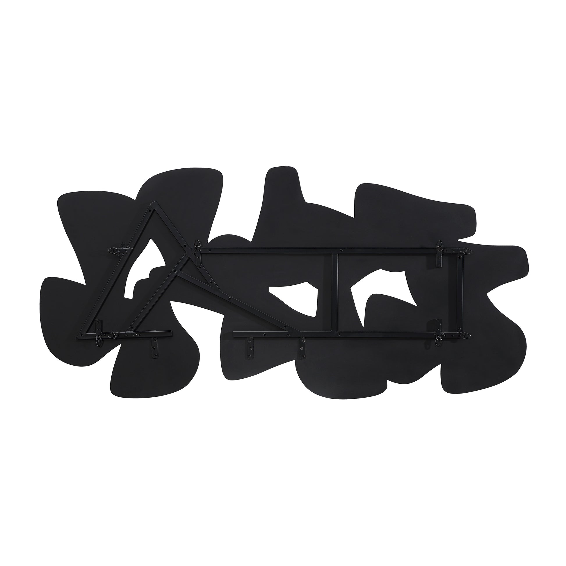 Scorpio 65" Wide Wall Decor, Texture Matte Black-Wall Art-DECOROLALA