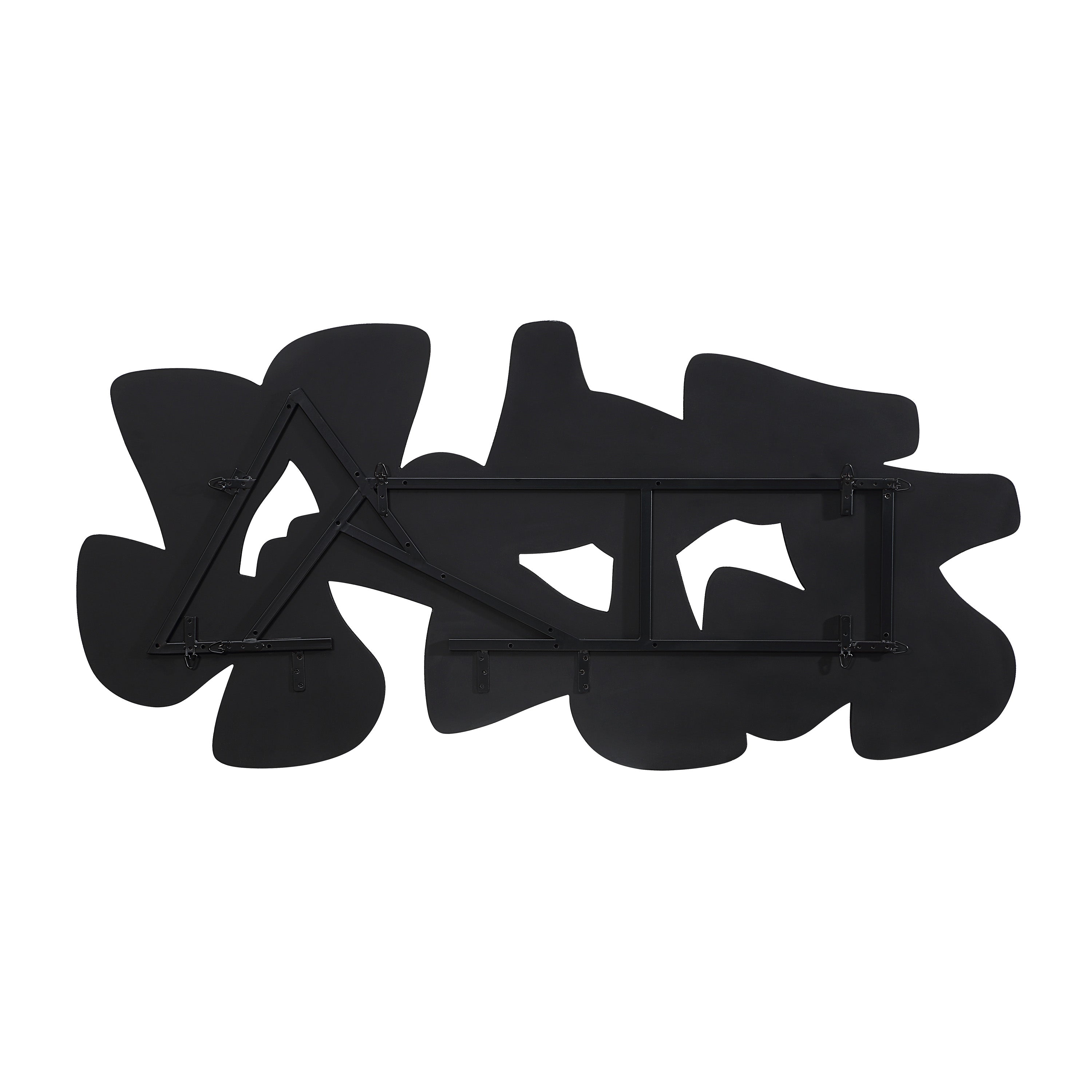 Scorpio 65" Wide Wall Decor, Texture Matte Black-Wall Art-DECOROLALA