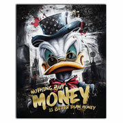 Scrooge McDuck 36x47 Canvas with Glitter Varnish-Canvas Print-DECOROLALA