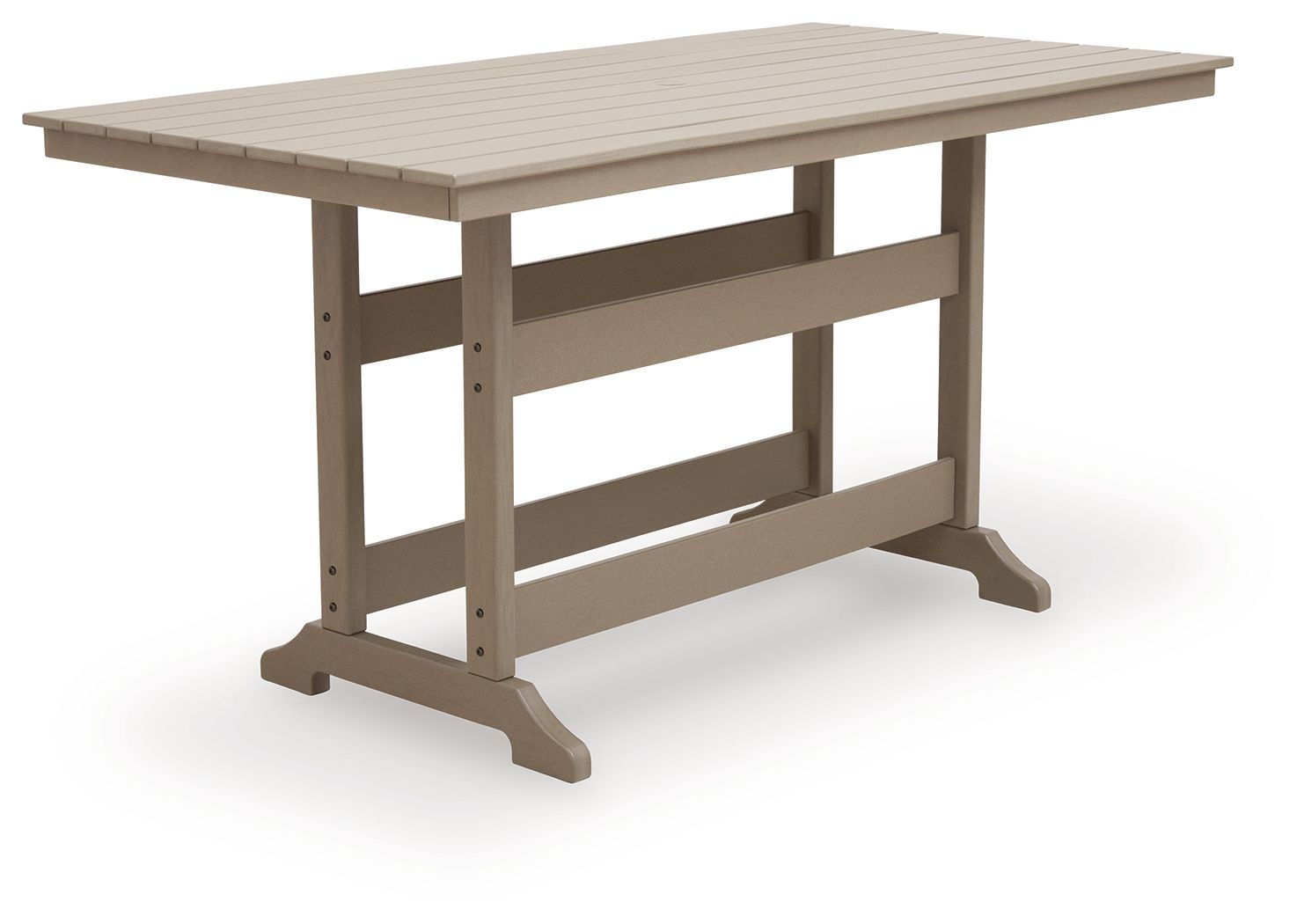 Seacliff Beach Counter Height Dining Table - Brown-Dining Tables-DECOROLALA