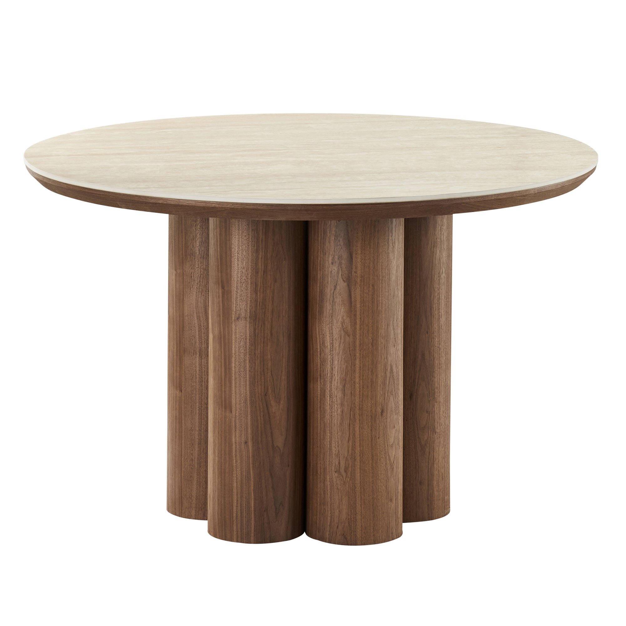 Seaton Noelle 5-Piece Dining Set - Brown Sintered Stone Table-DECOROLALA