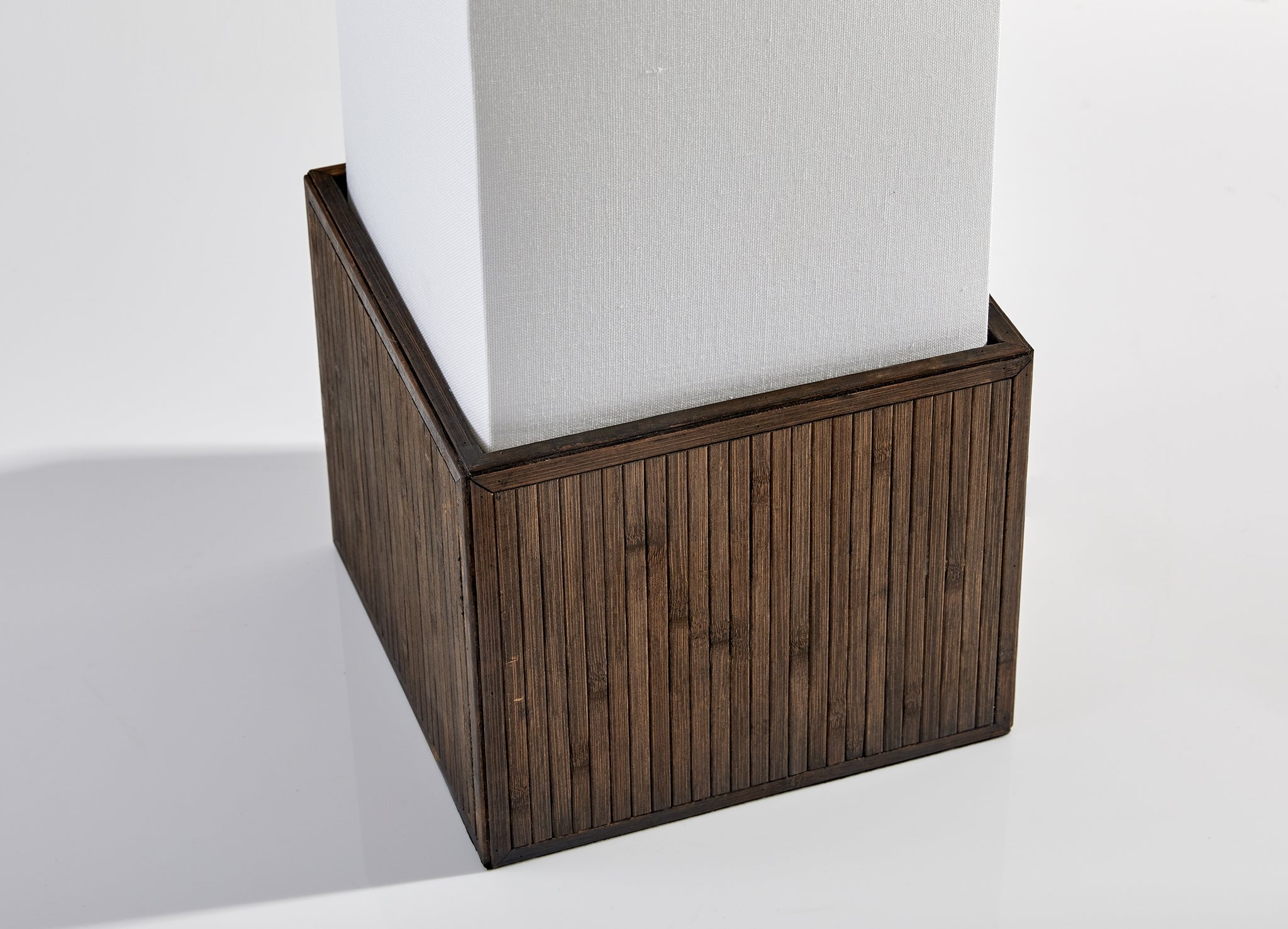 Sebu Floor Lamp - Bamboo Base White Shade-Lighting-DECOROLALA
