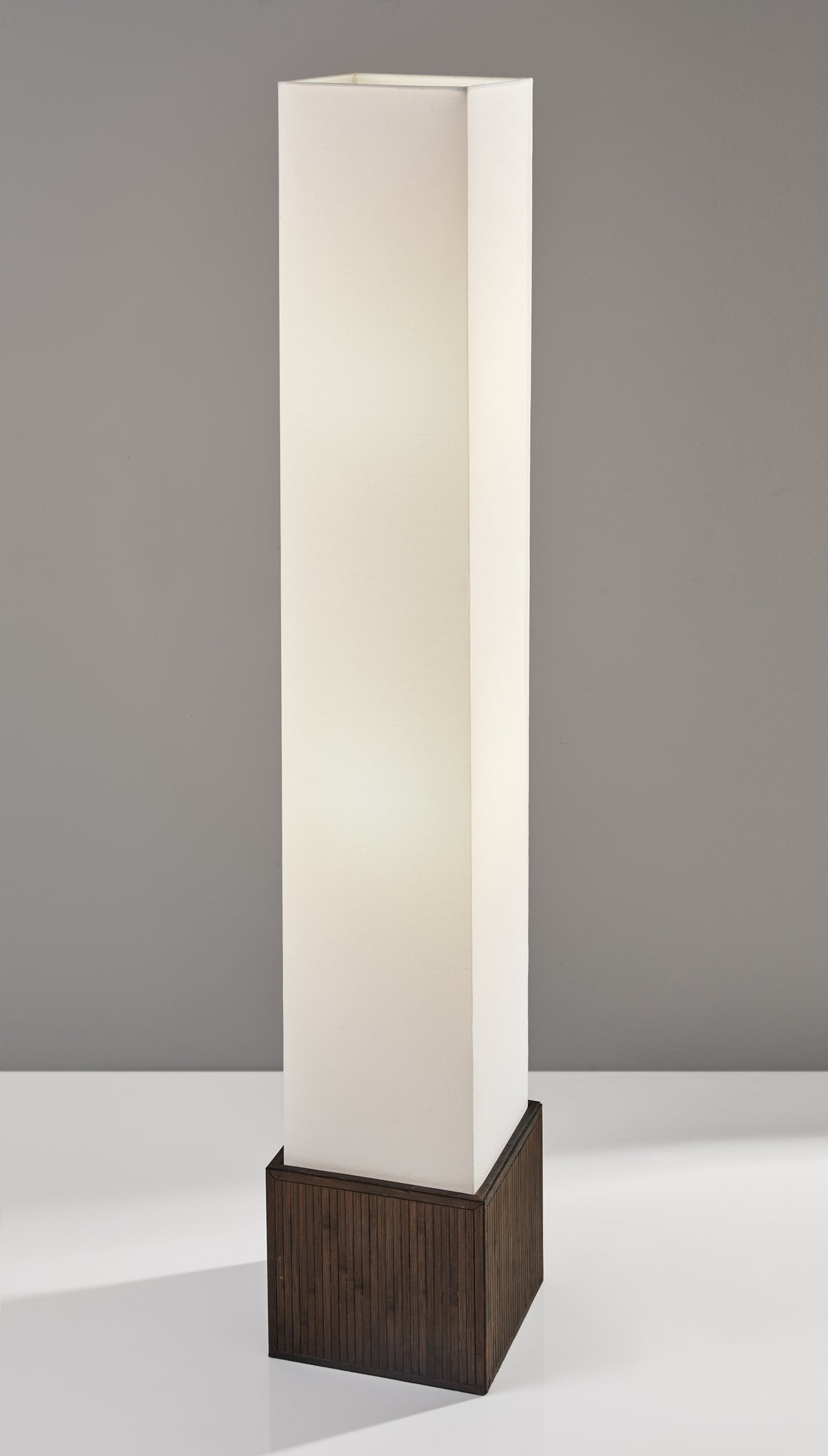 Sebu Floor Lamp - Bamboo Base White Shade-Lighting-DECOROLALA