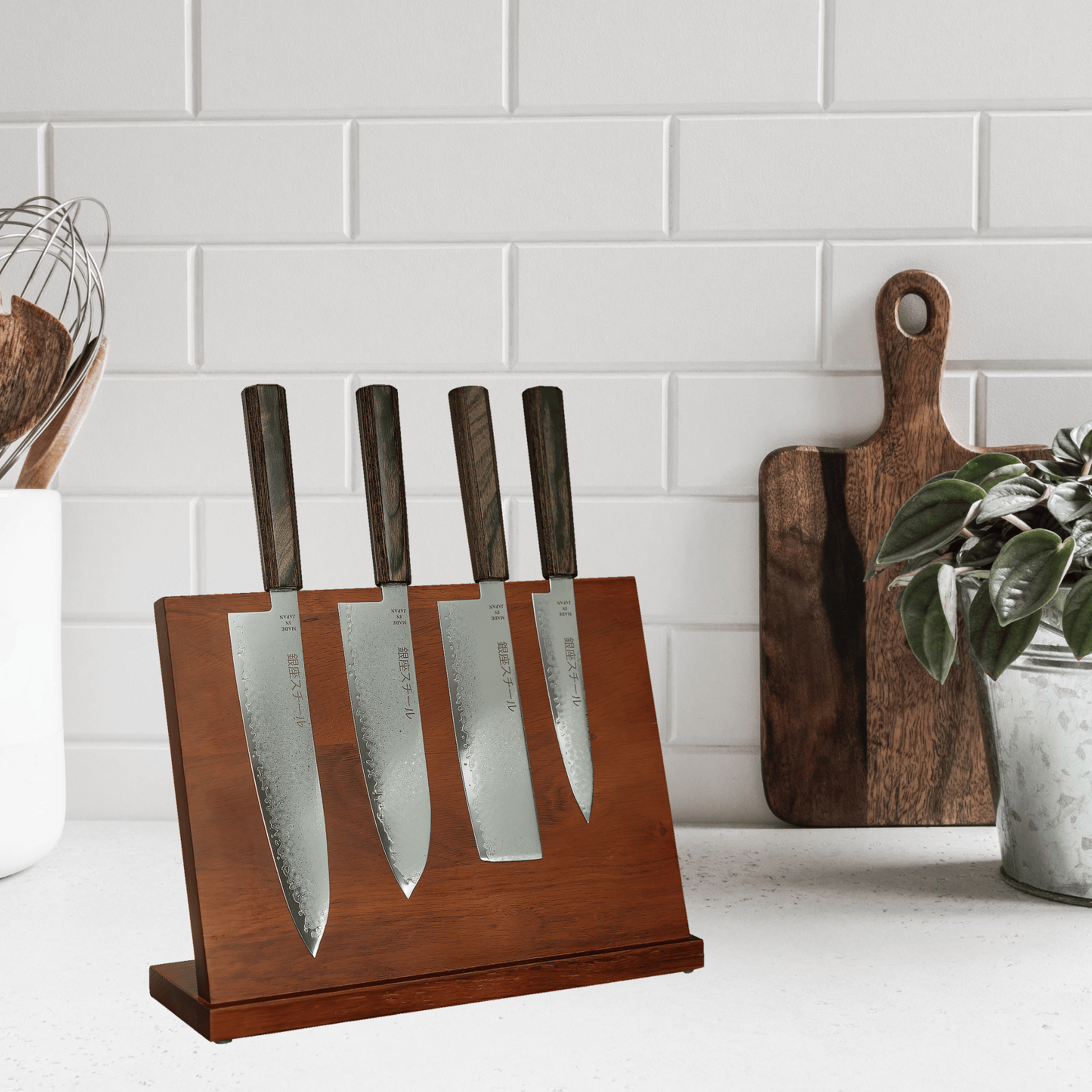 Seiry? (??) Five | 5-Piece Knife Set with Block-Knife Set-DECOROLALA
