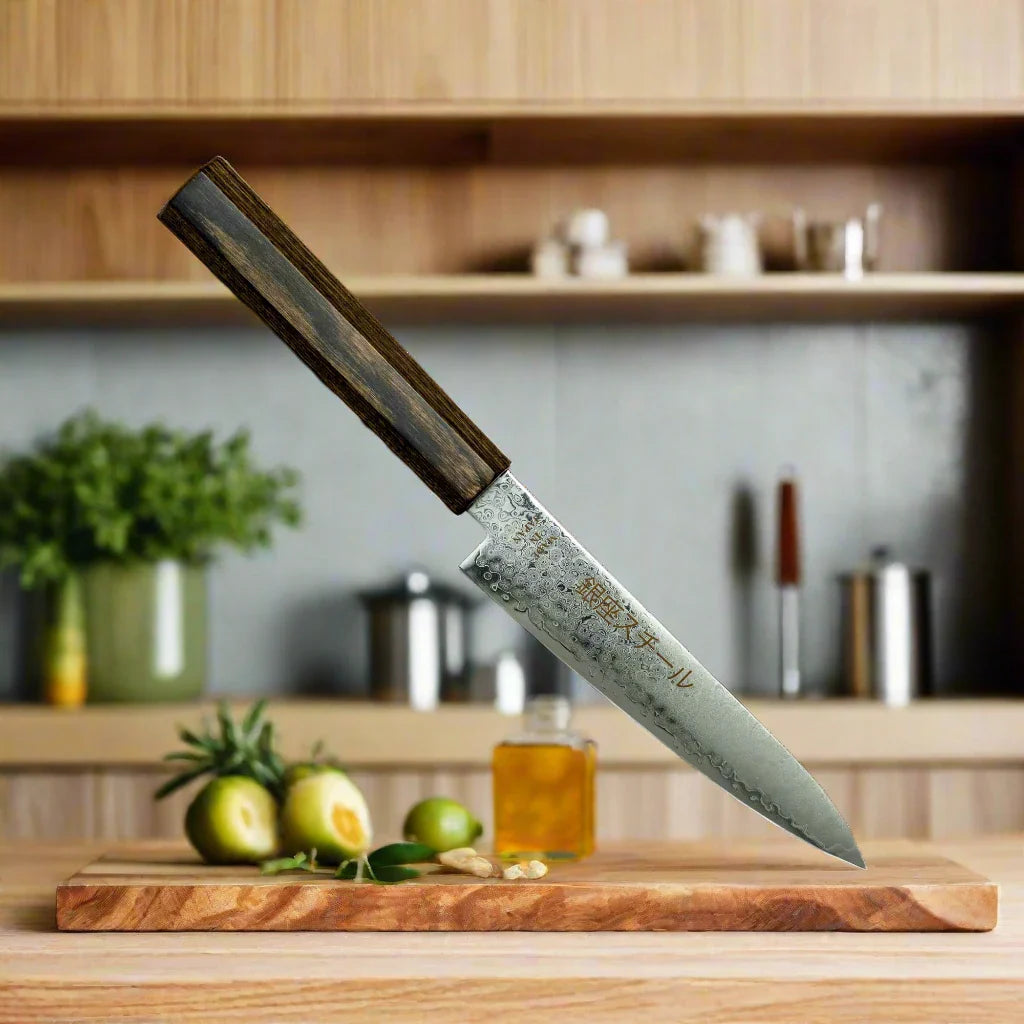 Seiry? Petty Knife 150mm VG10 Damascus Steel-Petty Knife-DECOROLALA