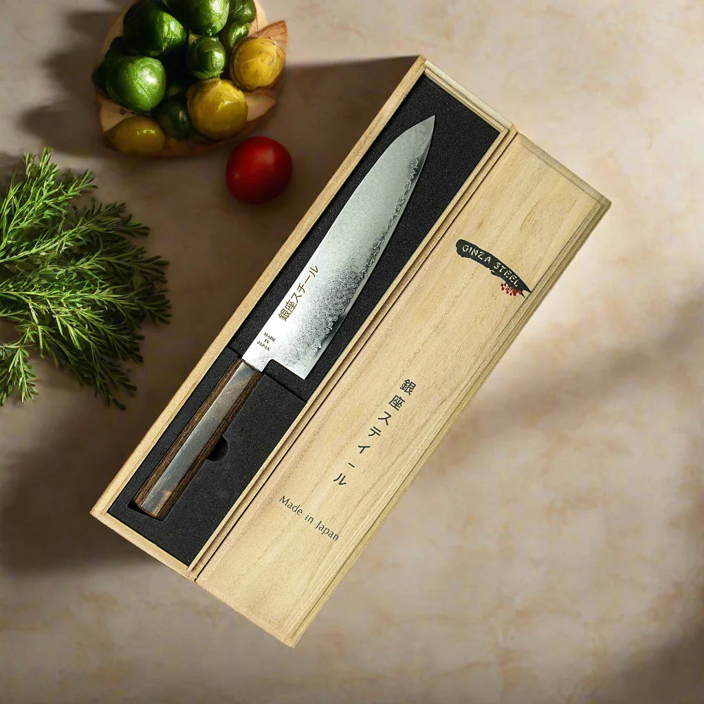 Seiryū (青龍) Series - Gyuto Knife 210mm VG10 Damascus steel-3