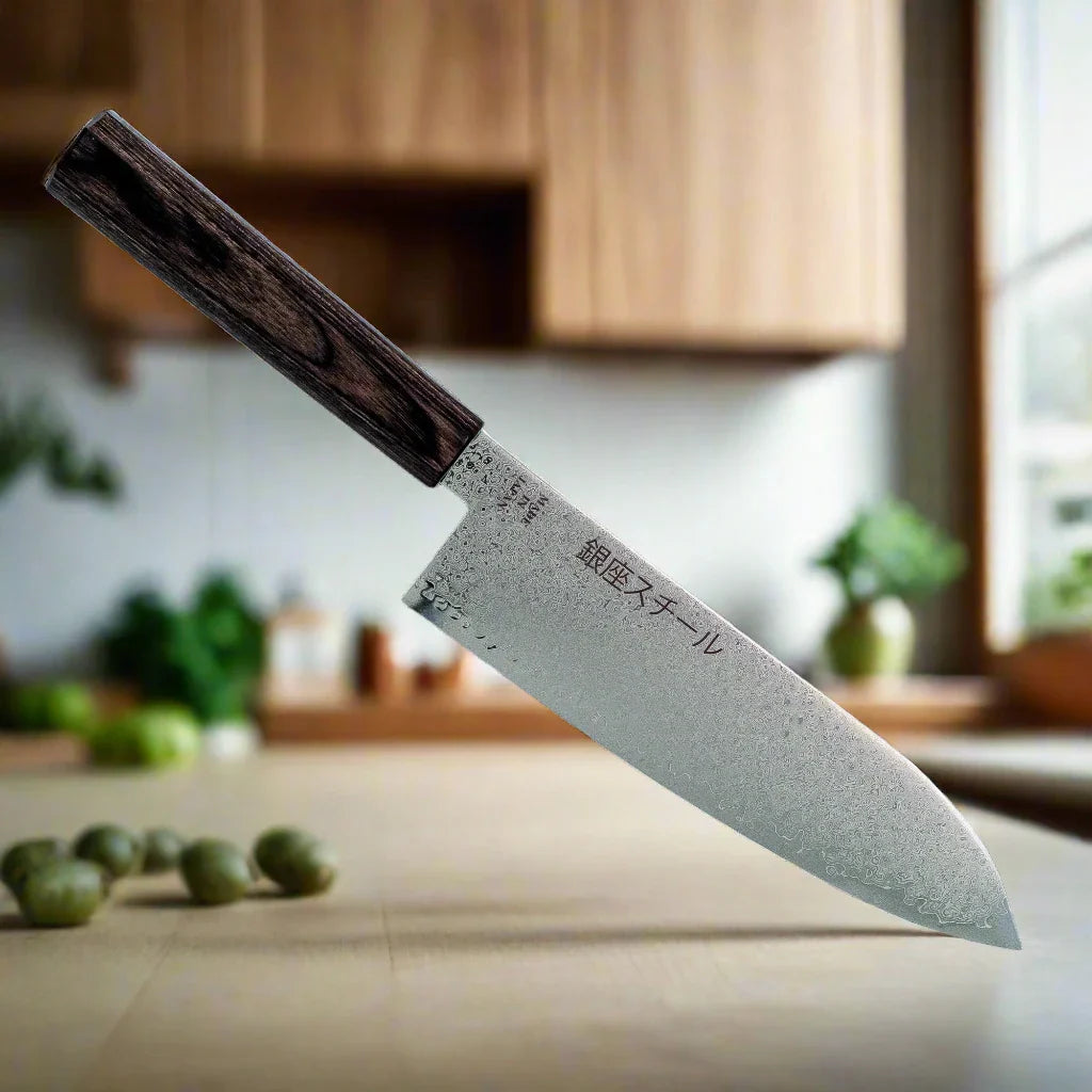 Seiryū (青龍) Series - Santoku Knife 180mm VG10 Damascus steel-1