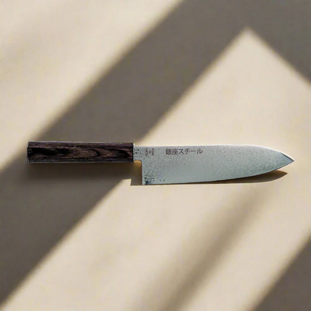 Seiryū (青龍) Series - Santoku Knife 180mm VG10 Damascus steel-2