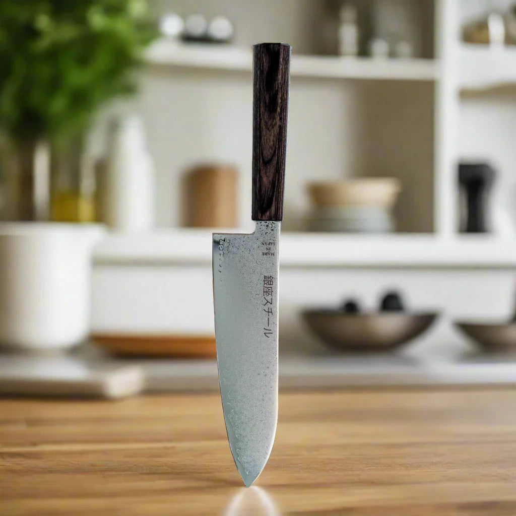 Seiryū (青龍) Series - Santoku Knife 180mm VG10 Damascus steel-4