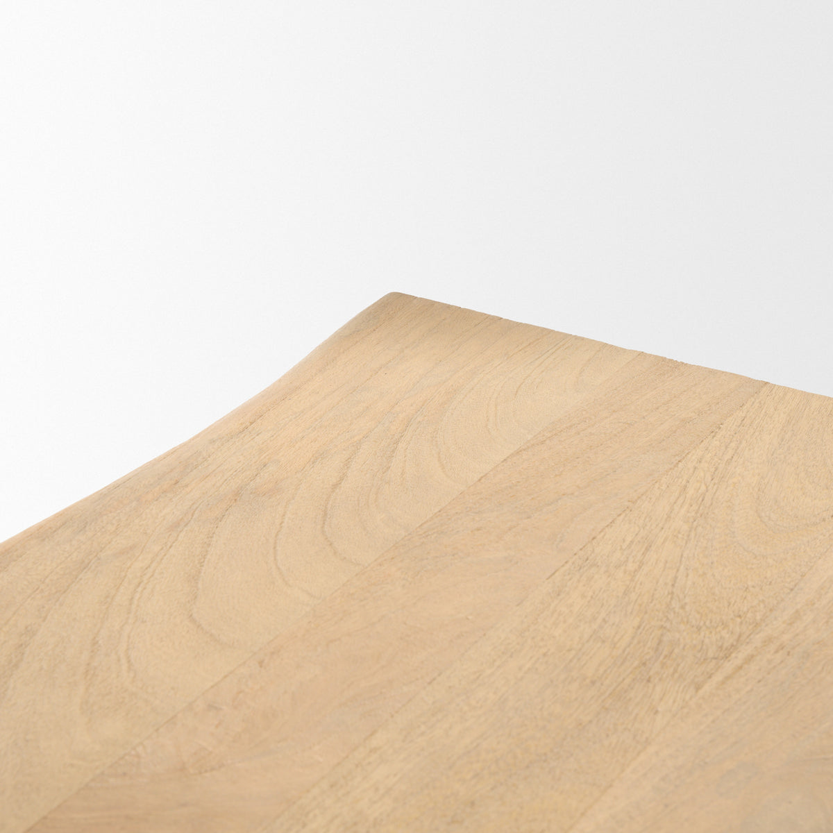 Sekou Light Brown Wooden Craftsman Bench-Benches-DECOROLALA