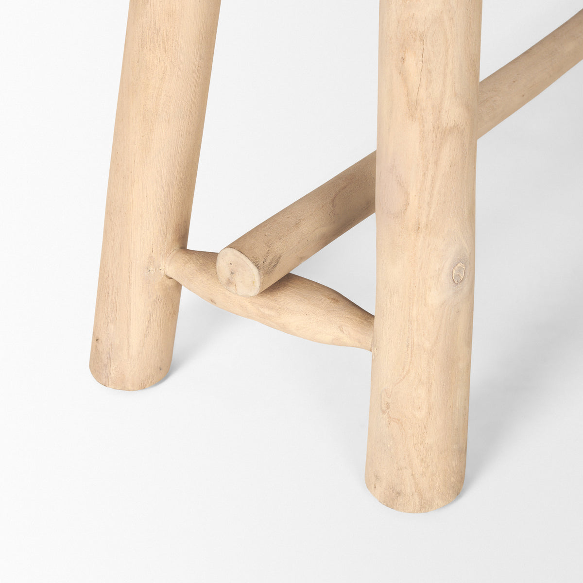 Sekou Light Brown Wooden Craftsman Bench-Benches-DECOROLALA