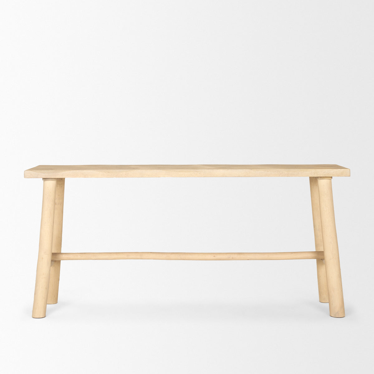 Sekou Light Brown Wooden Craftsman Console Table-Console Tables-DECOROLALA