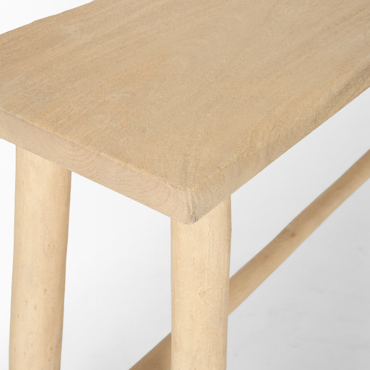 Sekou Light Brown Wooden Craftsman Console Table-Console Tables-DECOROLALA