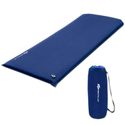 Self-inflating Lightweight Folding Foam Sleeping Cot with Storage bag-Blue-Air Mattresses & Sleeping Bags-DECOROLALA