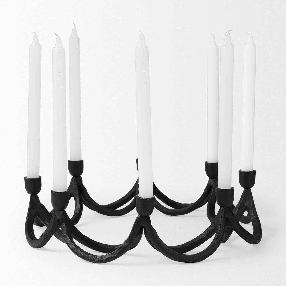 Seraph Round Candle Holder-Table Candle Holders-DECOROLALA