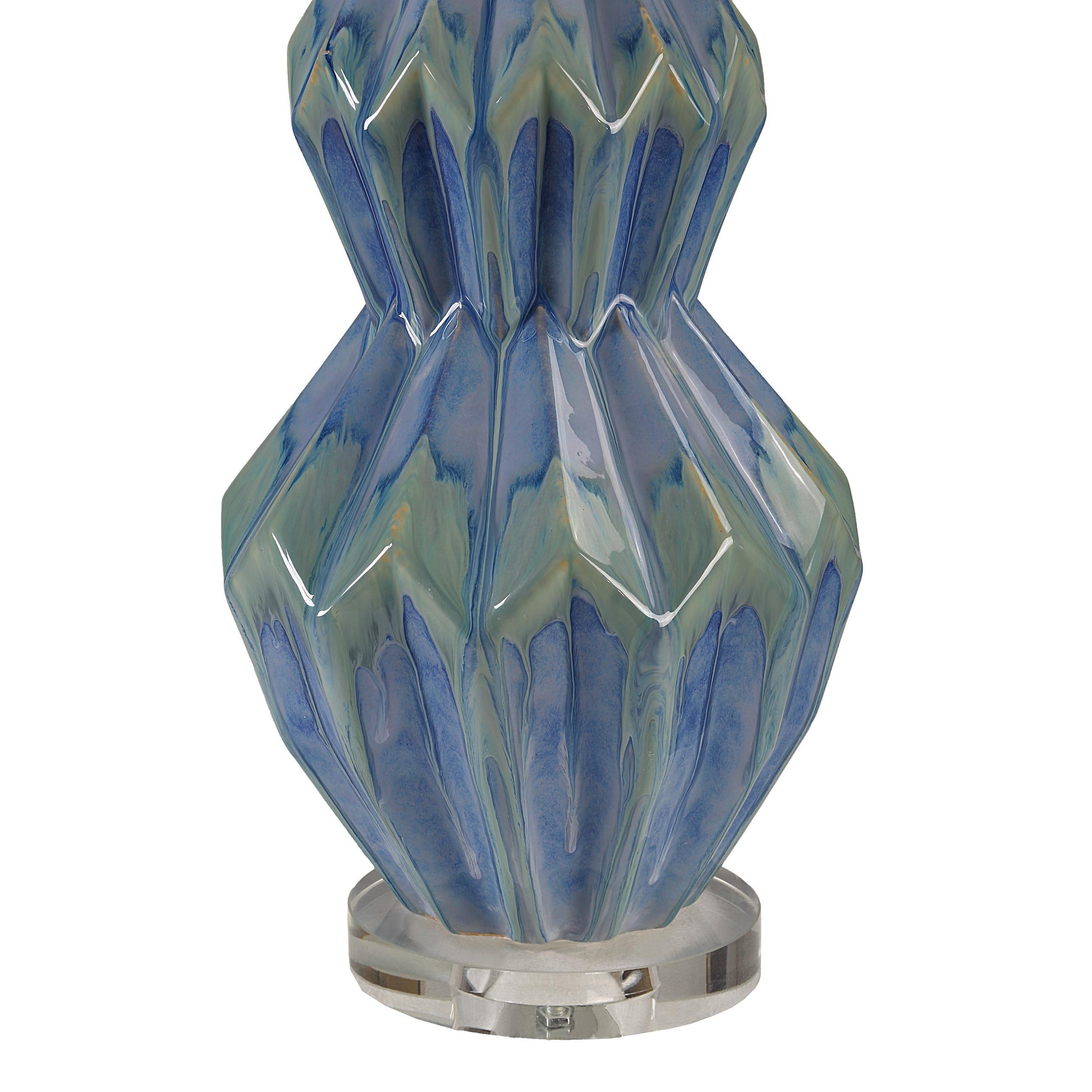 Serres 29.44" Height Table Lamp, Blue-Table Lamp-DECOROLALA