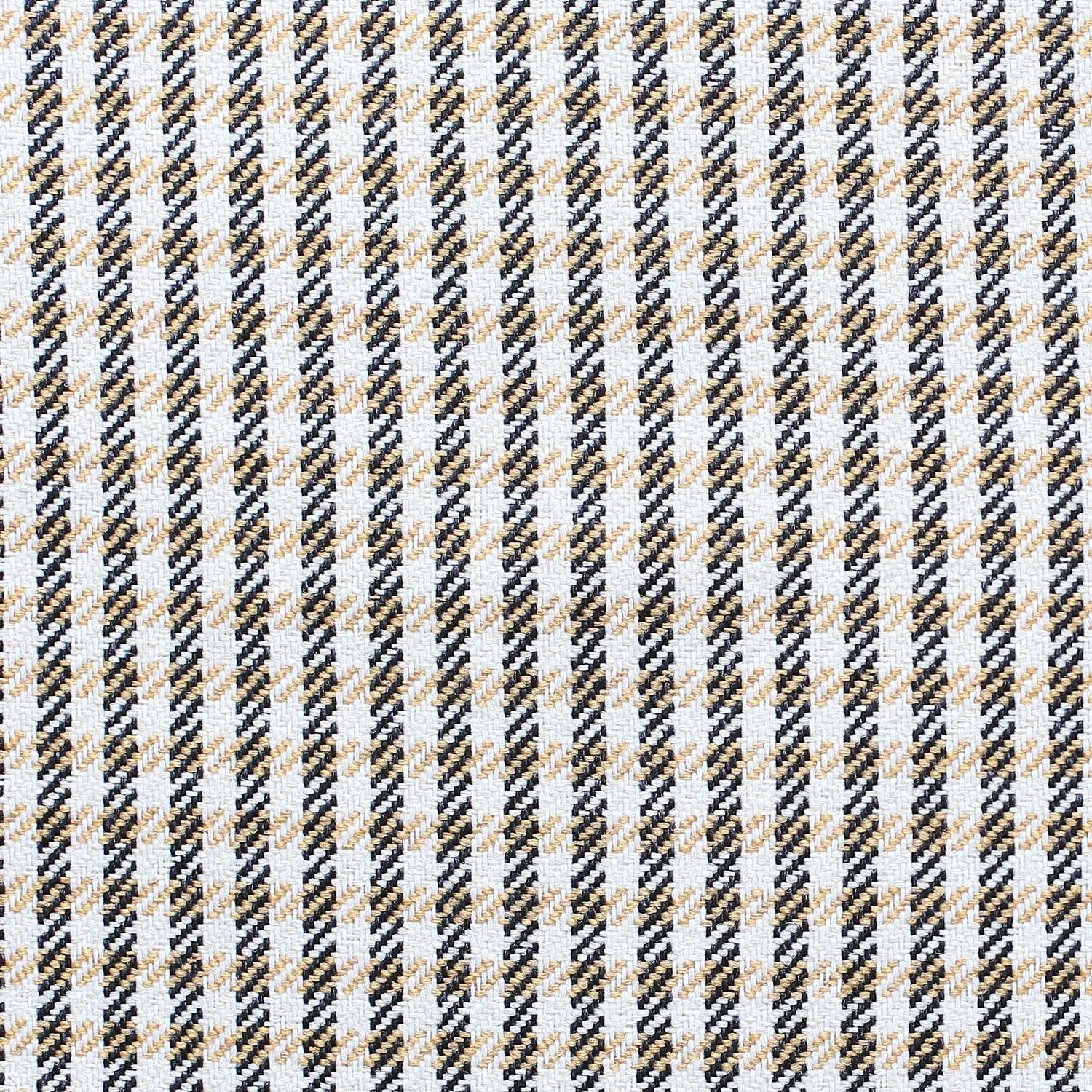 Set Of 4 Black And Tan Houndstooth Pillow Covers-Accent Throw Pillows-DECOROLALA