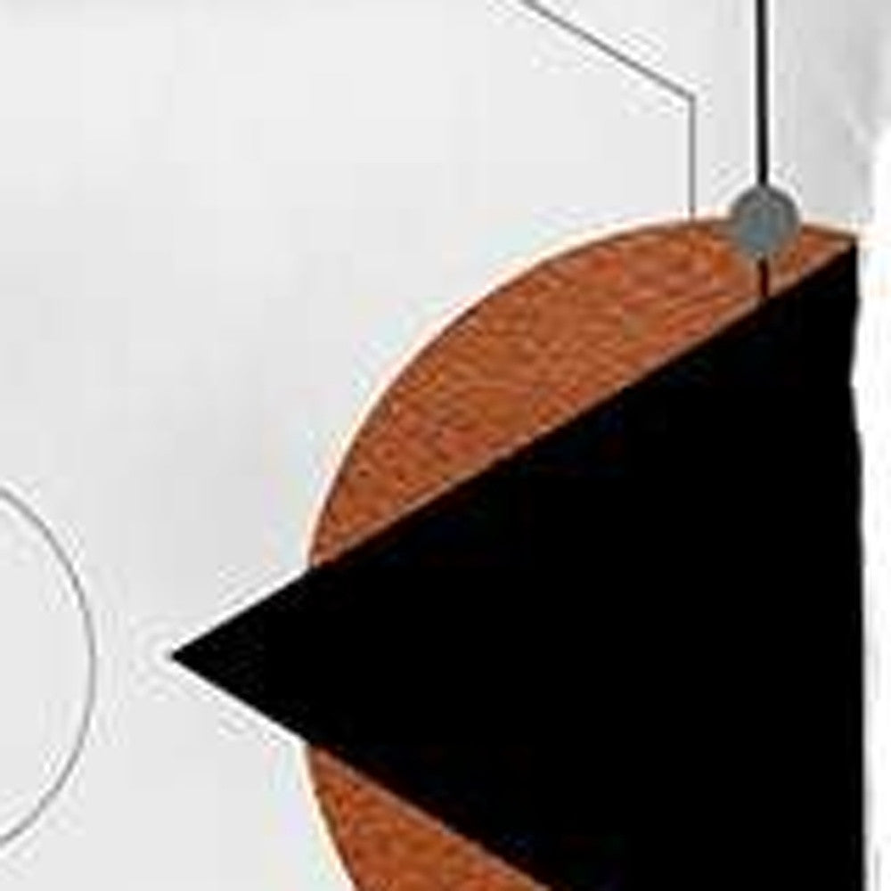 Set Of 4 Orange And Ivory Boho Chic Pillow Covers-Accent Throw Pillows-DECOROLALA