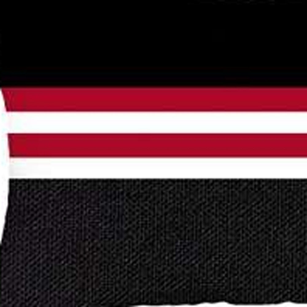 Set Of 4 Red And Black Lumbar Pillow Covers-Accent Throw Pillows-DECOROLALA