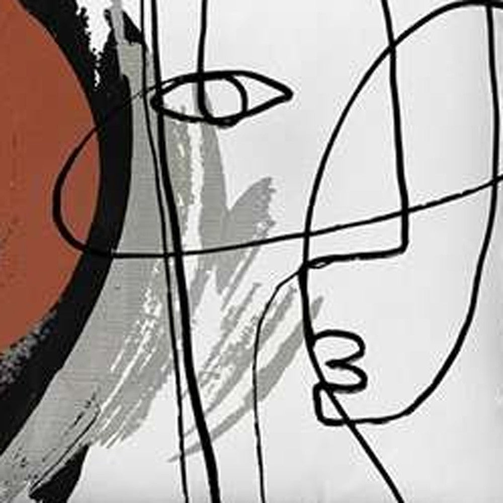 Set Of 4 Red Boho Chic Printed Pillow Covers-Accent Throw Pillows-DECOROLALA