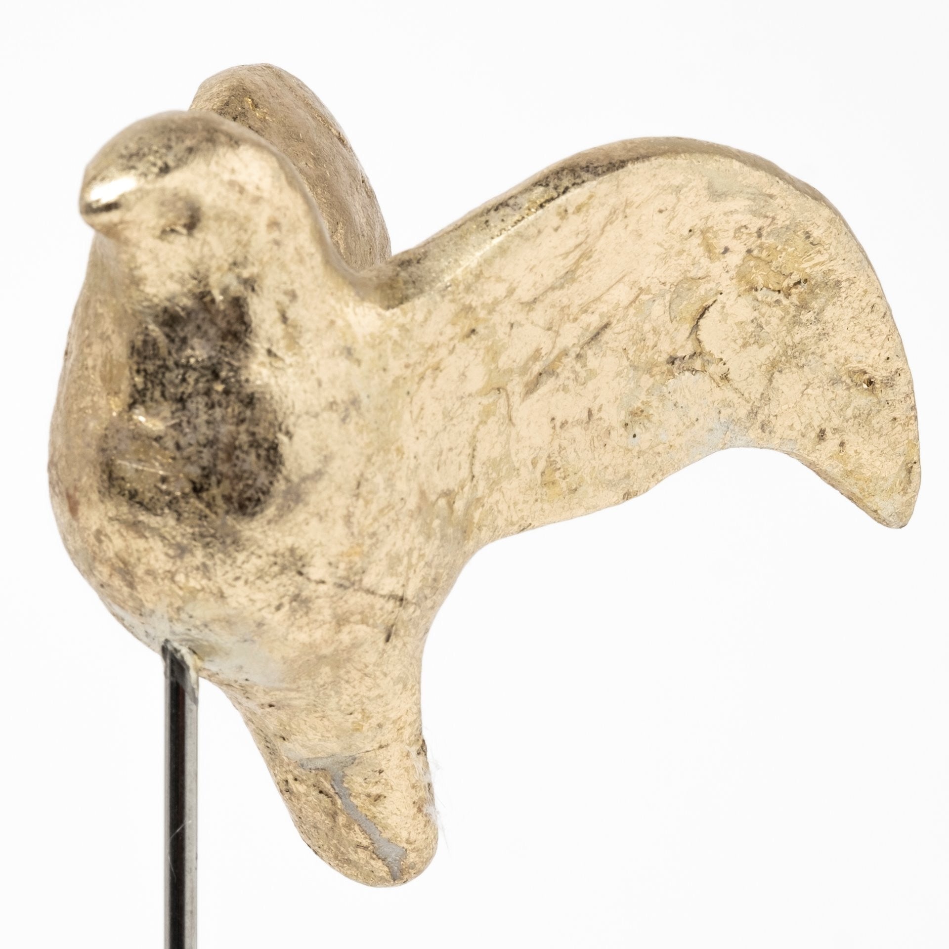 Set Of Three Gold Bird Sculptures-Sculptures-DECOROLALA