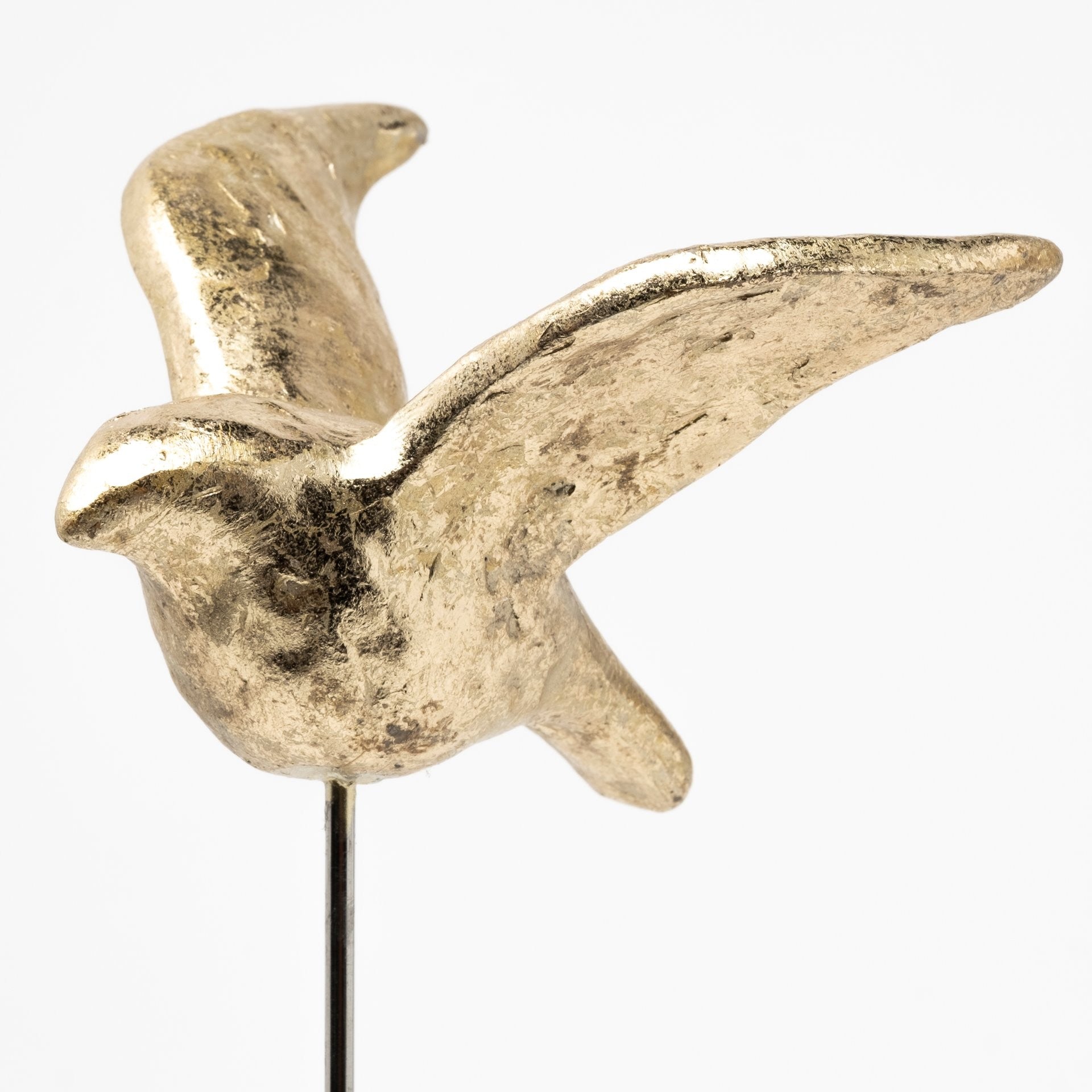 Set Of Three Gold Bird Sculptures-Sculptures-DECOROLALA