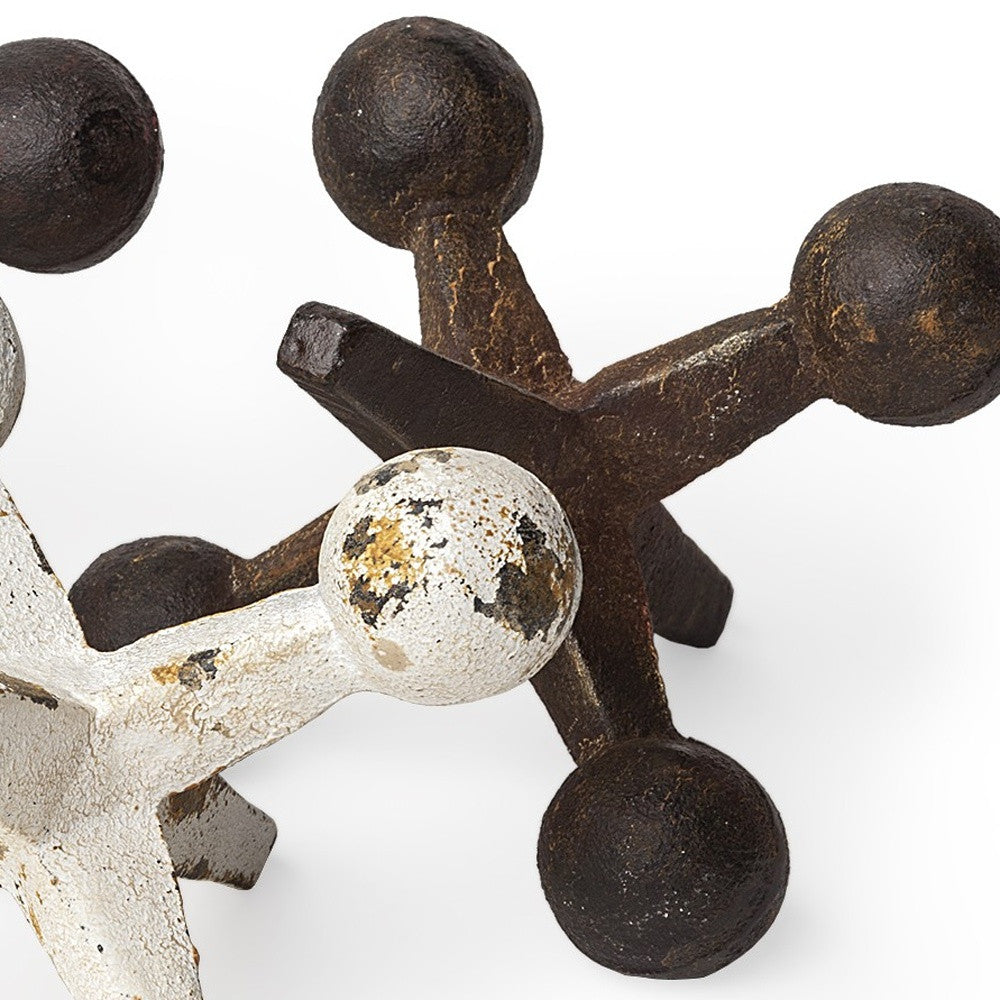 Set Of Three Iron Jack Sculptures-Sculptures-DECOROLALA