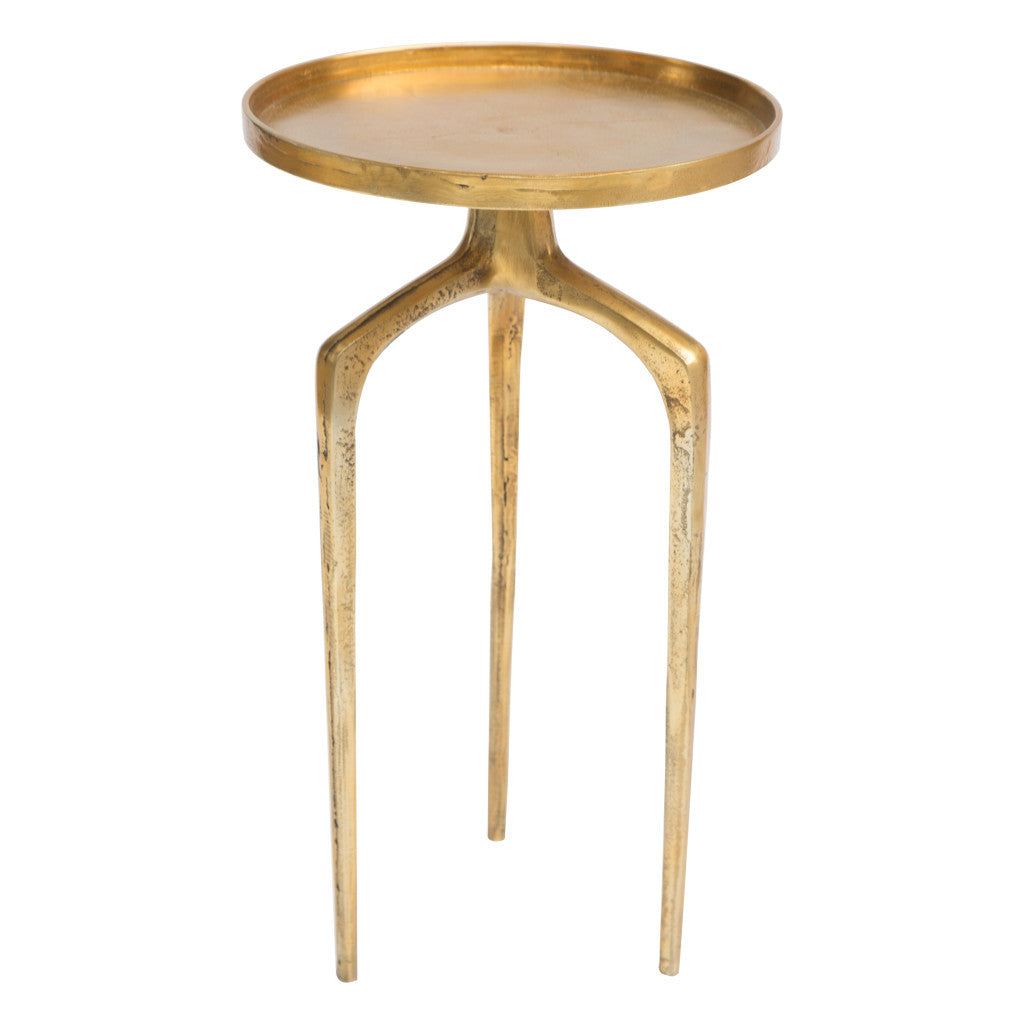 Set Of Two 13" Gold Nested Tables-End-Side Tables-DECOROLALA