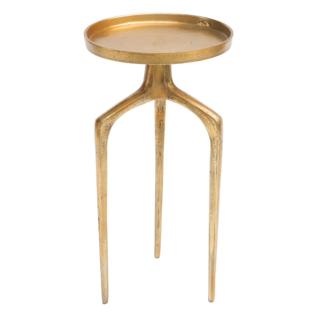 Set Of Two 13" Gold Nested Tables-End-Side Tables-DECOROLALA