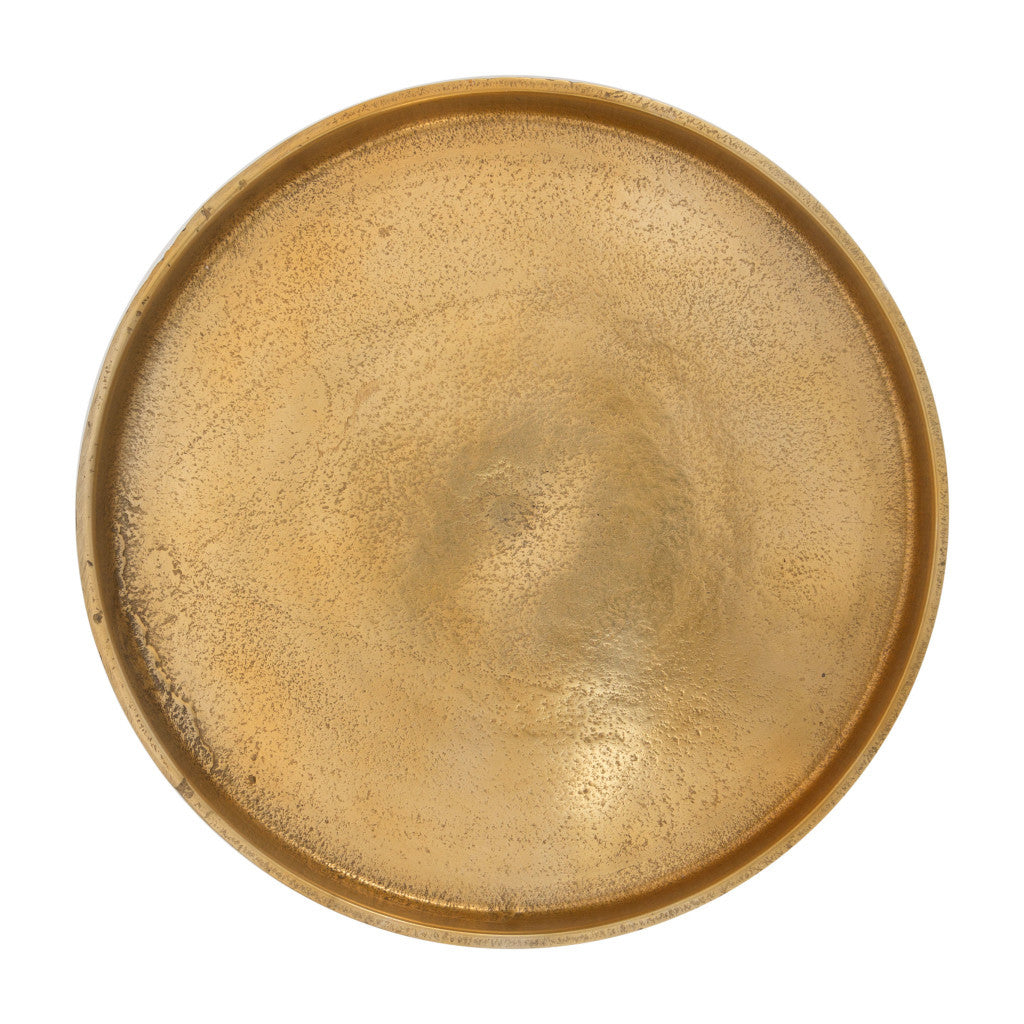 Set Of Two 13" Gold Nested Tables-End-Side Tables-DECOROLALA