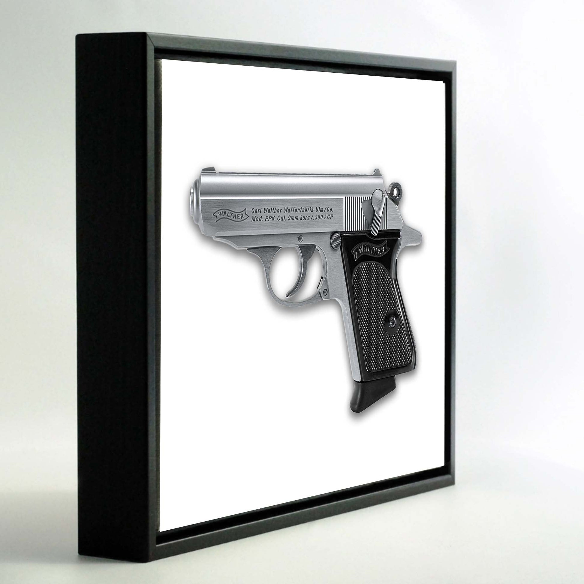 Set of 12 Framed Gun Canvas Prints, 7.25"-Vase-DECOROLALA