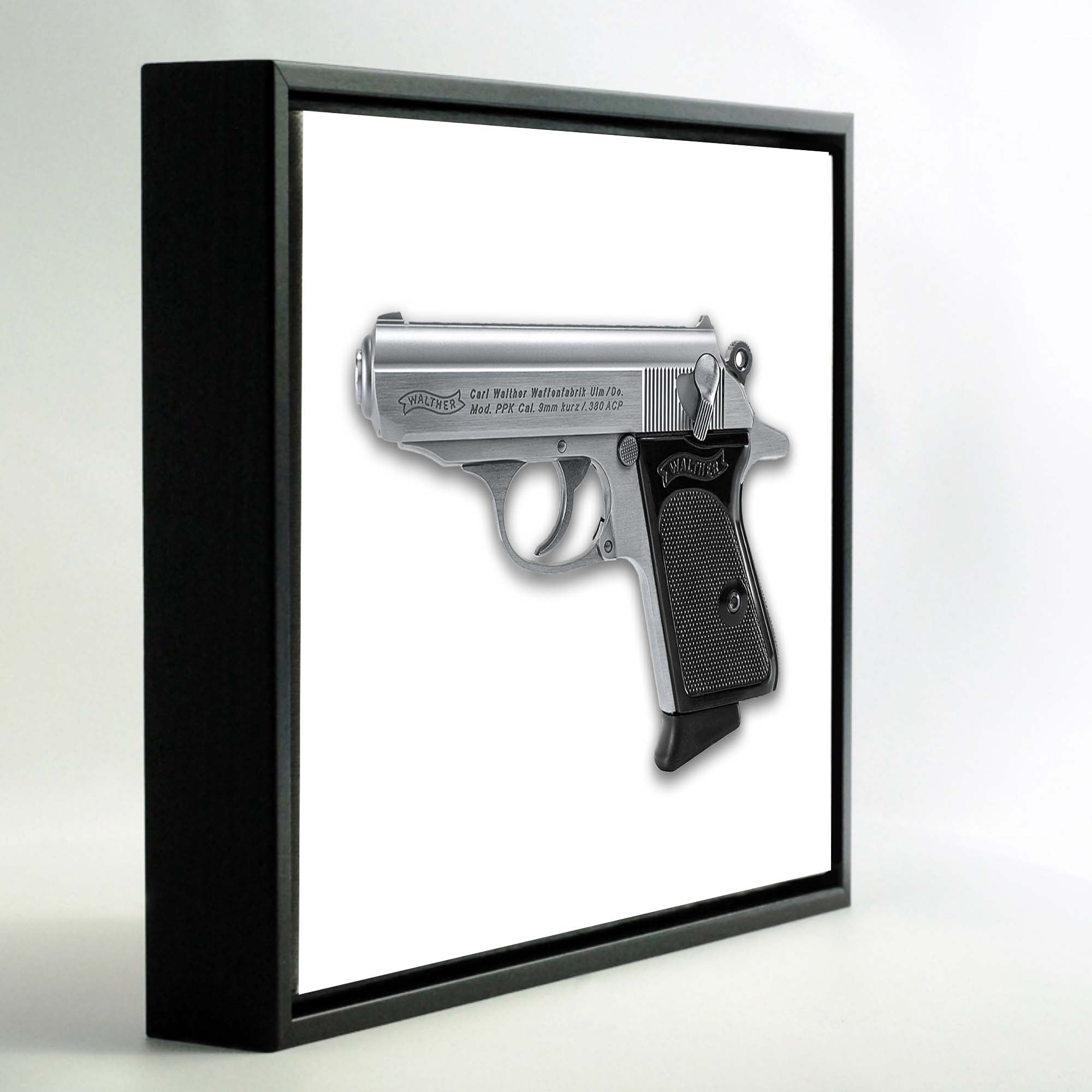 Set of 12 Framed Gun Canvas Prints, 7.25"-Vase-DECOROLALA