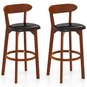 Set of 2 29 Inch Modern Armless Upholstered Cushioned Seat Island Dining Chairs for Kitchen-Dining Chairs-DECOROLALA
