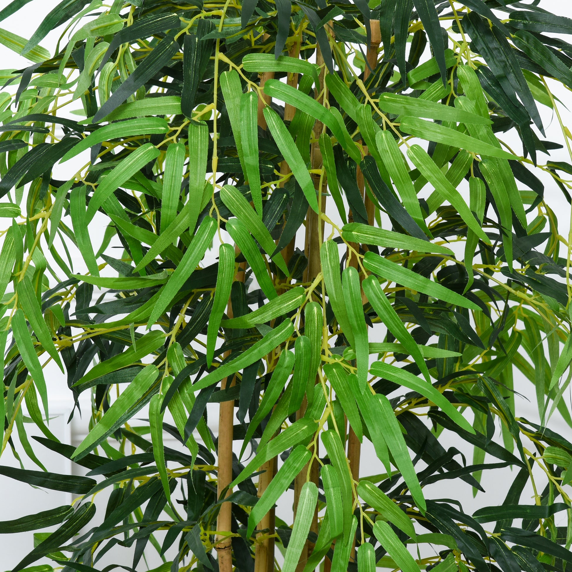 Set of 2 Artificial Bamboo Trees - 5ft Potted Green Plants-DECOROLALA