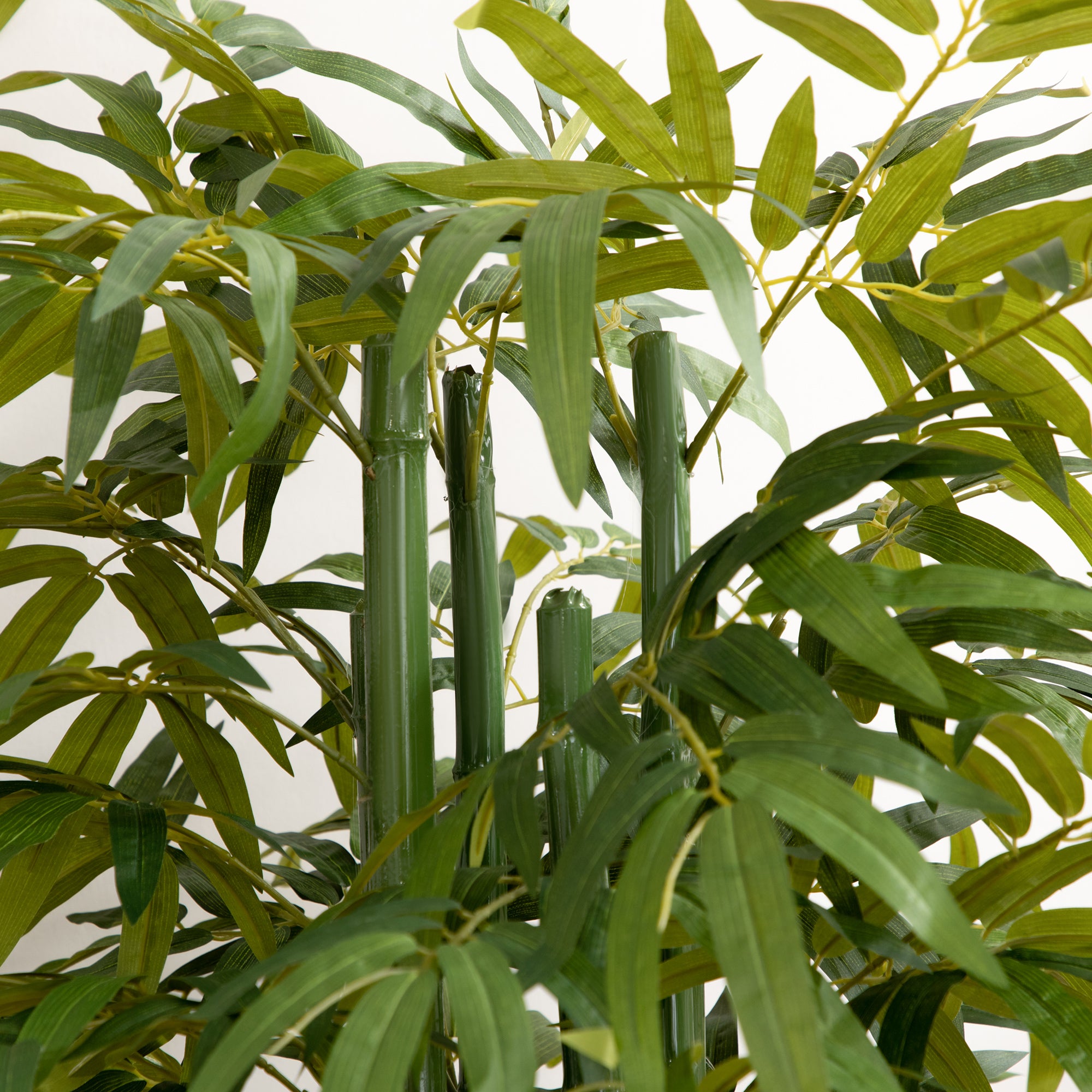 Set of 2 Artificial Bamboo Trees - 6ft Green Potted Faux Plants-DECOROLALA