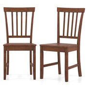 Set of 2 Dining Chairs with Solid Wooden Legs-Dining Chairs-DECOROLALA