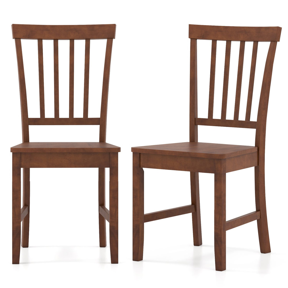 Set of 2 Dining Chairs with Solid Wooden Legs-Dining Chairs-DECOROLALA