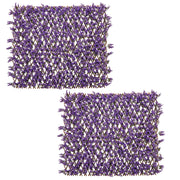 Set of 2 Expandable Fence Privacy Screen Decorative Faux Eucalyptus Fencing Panel-Purple-Outdoor Privacy Screens-DECOROLALA