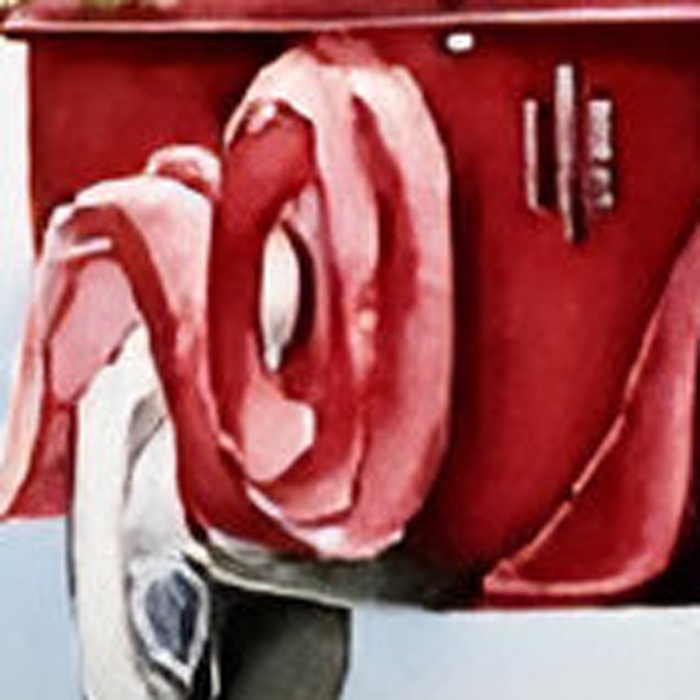 Set of 2 Merry Christmas Vintage Red Car Throw Pillows-Accent Throw Pillows-DECOROLALA