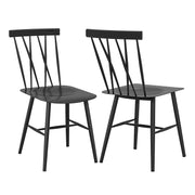 Set of 2 Modern Dining Chairs with Backrest-Dining Chairs-DECOROLALA