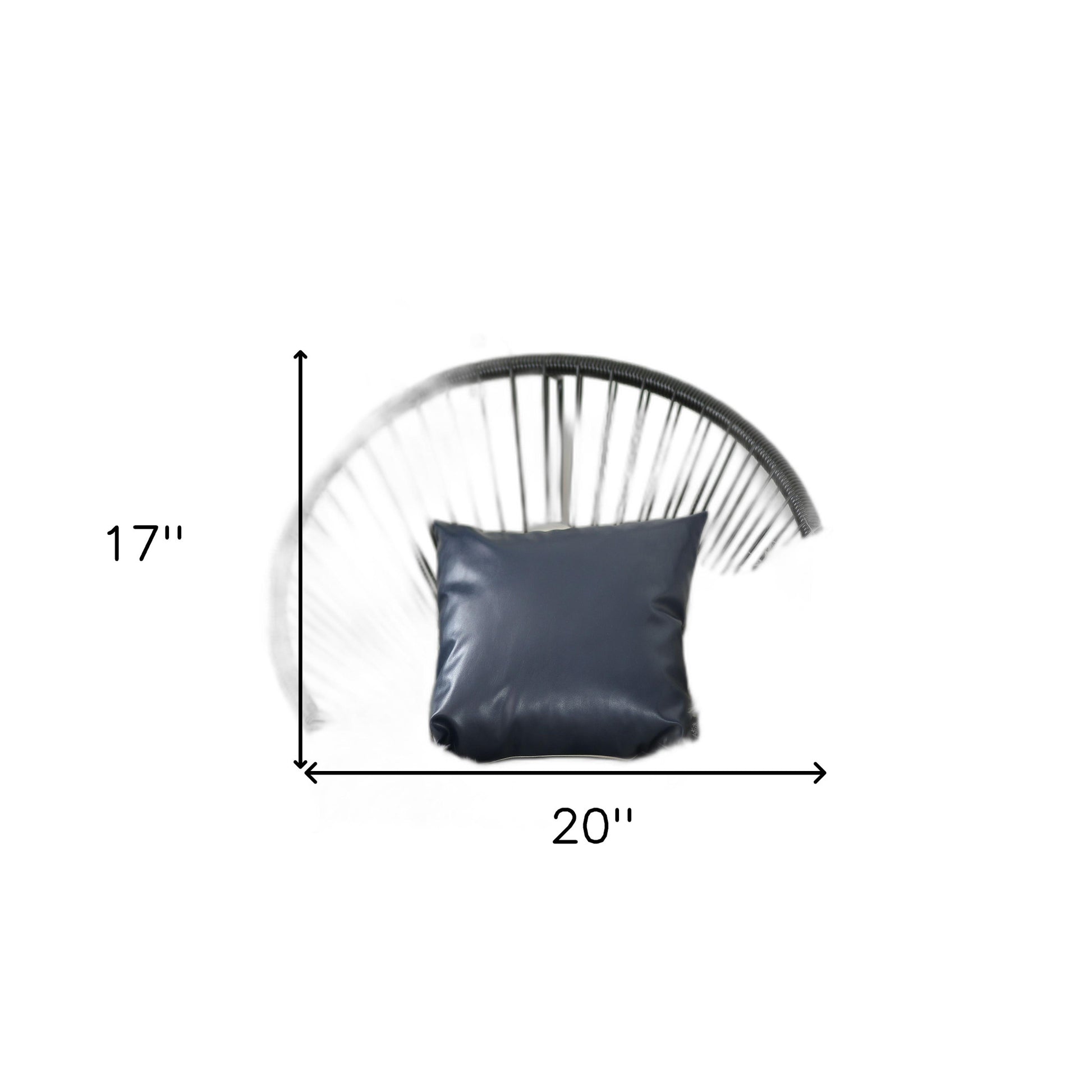 Set of 2 Navy Geometric and Solid Throw Pillows-Accent Throw Pillows-DECOROLALA