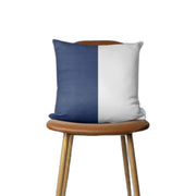 Set of 2 Navy and White Modern Throw Pillows-Accent Throw Pillows-DECOROLALA