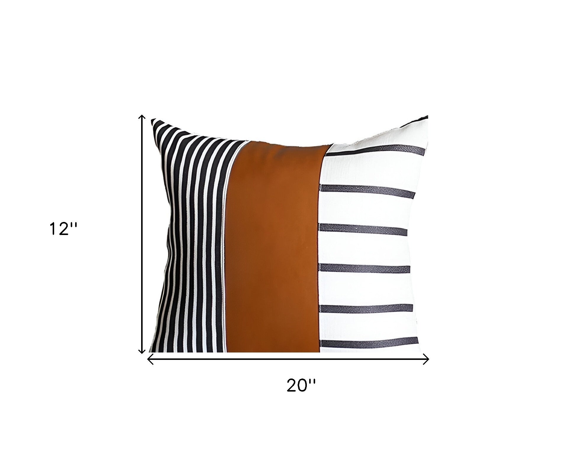 Set of 2 Rustic Brown Geometric Throw Pillows-Accent Throw Pillows-DECOROLALA