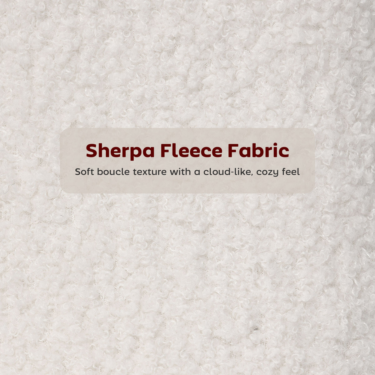 Set of 2 Sherpa Fleece Barstools - Cream White-Home Furnishings > Kitchen & Dining Furniture > Bar Stools-DECOROLALA