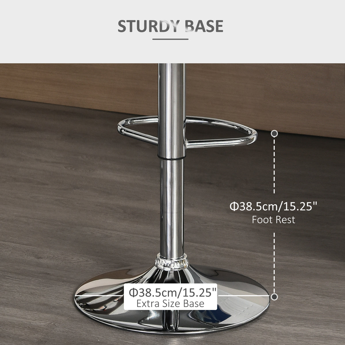 Set of 2 Swivel Bar Stools - Adjustable Grey Fabric-Home Furnishings > Kitchen & Dining Furniture > Bar Stools-DECOROLALA