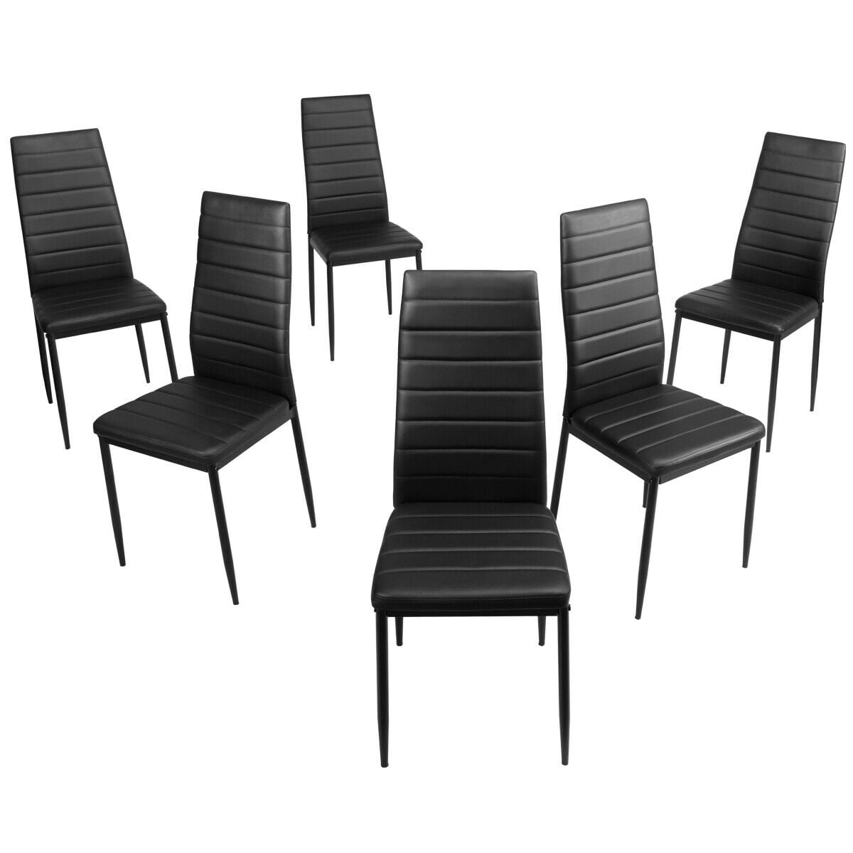 Set of 6 High Back Dining Chairs-Set of 6-Dining Chairs-DECOROLALA